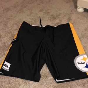 Steelers swim trunks size 36 Never Worn!!!